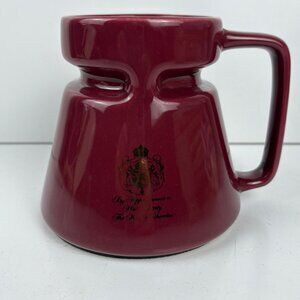 VTG HotJo Burgundy Ceramic Mug Lid By Appointment To The King Of Sweden 12 Oz
